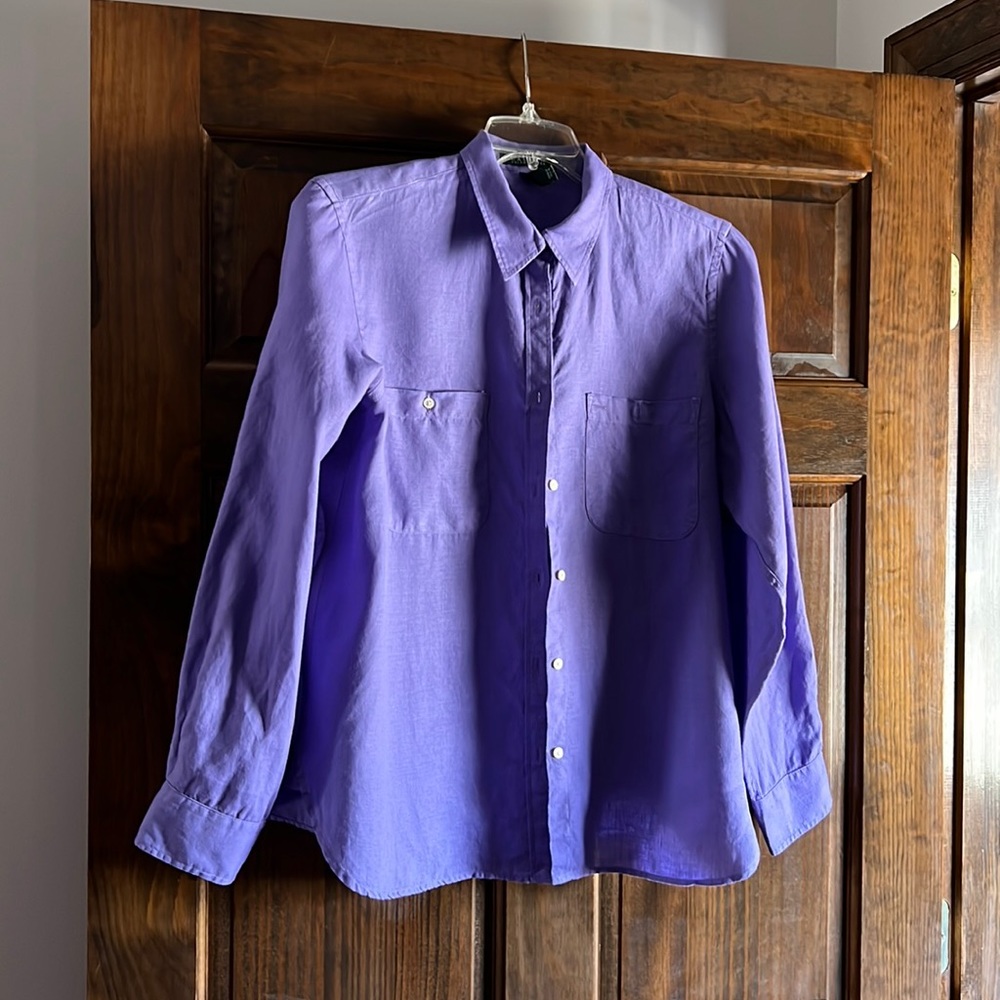 Ralph Lauren 100% Linen Blouse